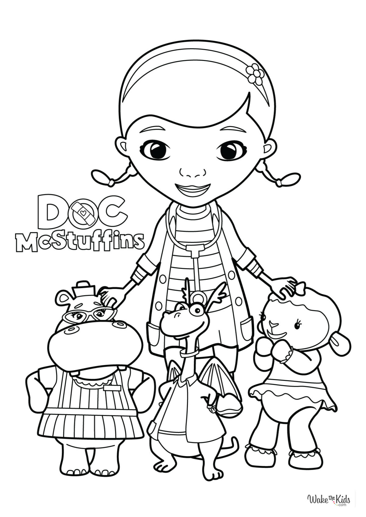 Doc McStuffins Coloring Pages (Free Printable PDFs) WakeTheKids