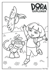 Dora the Explorer Coloring Pages