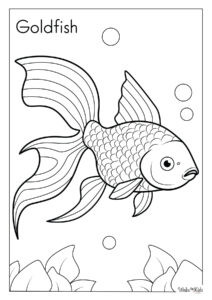 Goldfish Coloring Pages