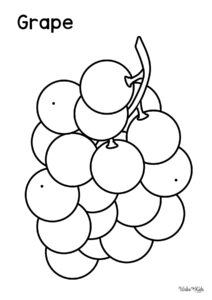 Grape Coloring Pages