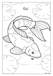 Koi Coloring Pages