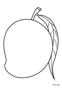 Mango Coloring Pages