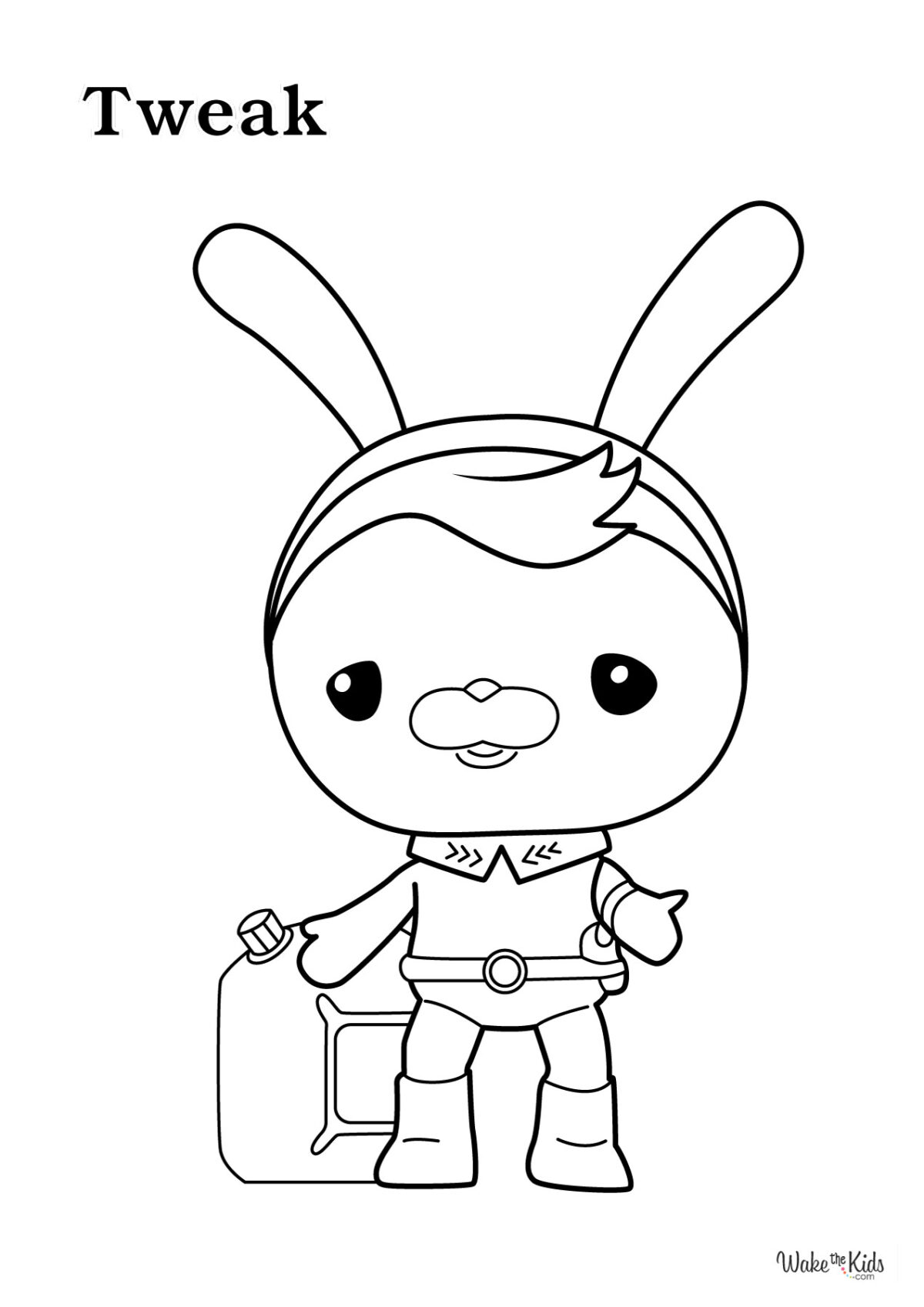 Octonauts Coloring Pages Free - Octonauts Tweak Coloring Page 1200x1698 