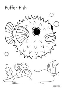 Puffer (Fish) Coloring Pages