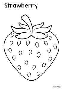 Strawberry Coloring Pages