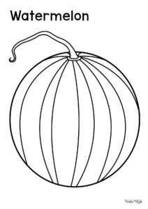 Watermelon Coloring Pages