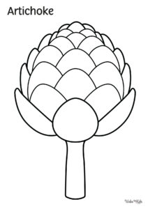 Artichoke Coloring Pages