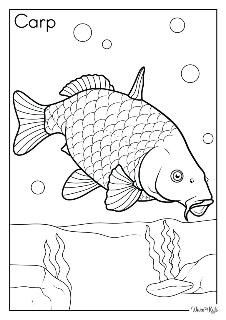 Carp Coloring Pages