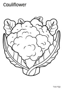 Cauliflower Coloring Pages