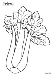 Celery Coloring Pages