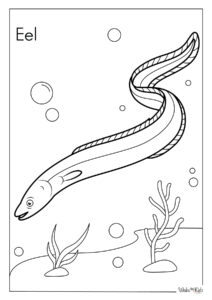 Eel Coloring Pages