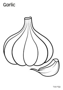 Garlic Coloring Pages