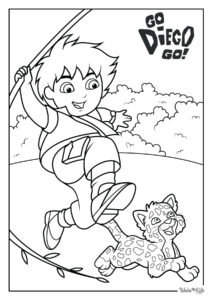 Go Diego Go Coloring Pages