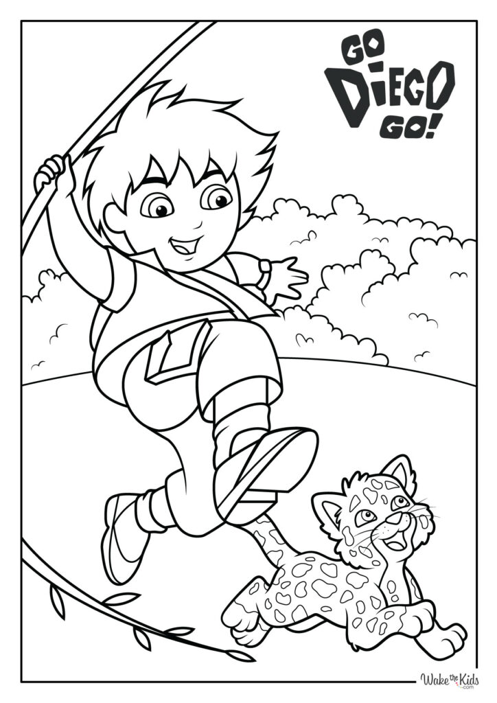Go Diego Go Coloring Pages