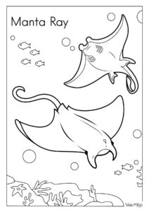 Manta Ray Coloring Pages