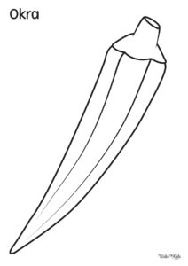 Okra Coloring Pages