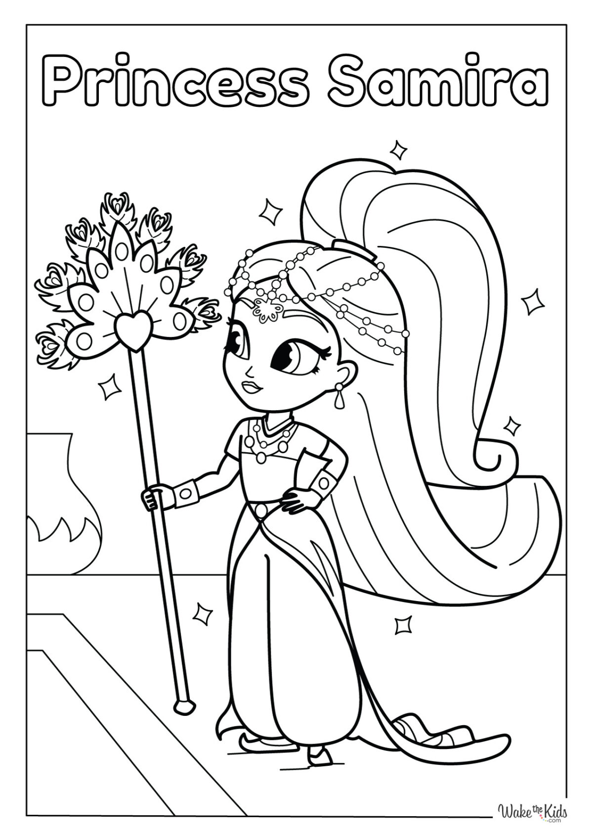 Shimmer and Shine Coloring Pages (Free Printable PDFs) | WakeTheKids