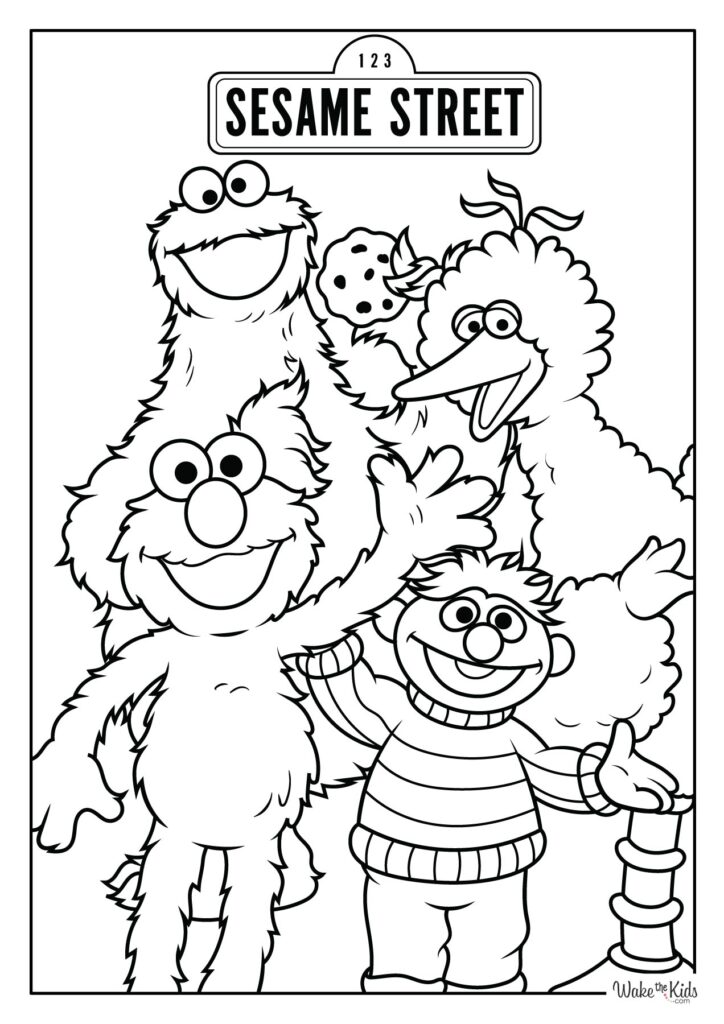 Sesame Street Coloring Pages