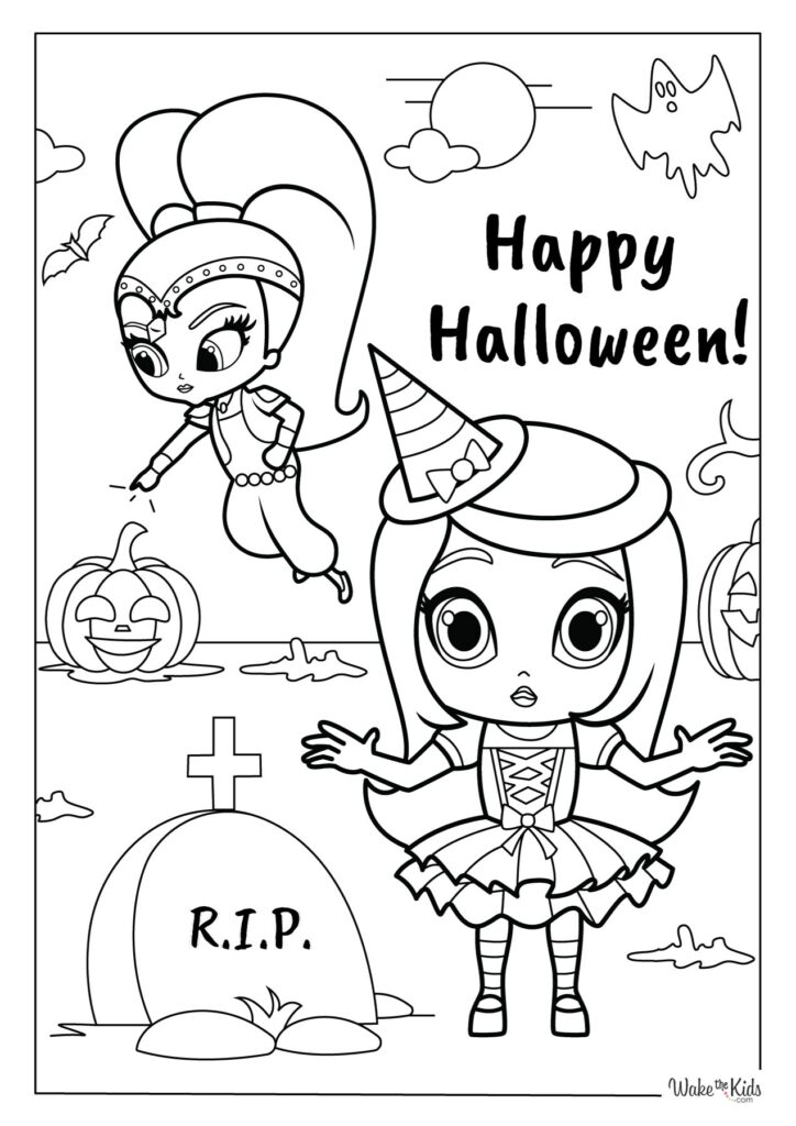 Shimmer and Shine Coloring Pages (Free Printable PDFs) | WakeTheKids