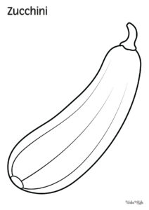 Zucchini Coloring Pages