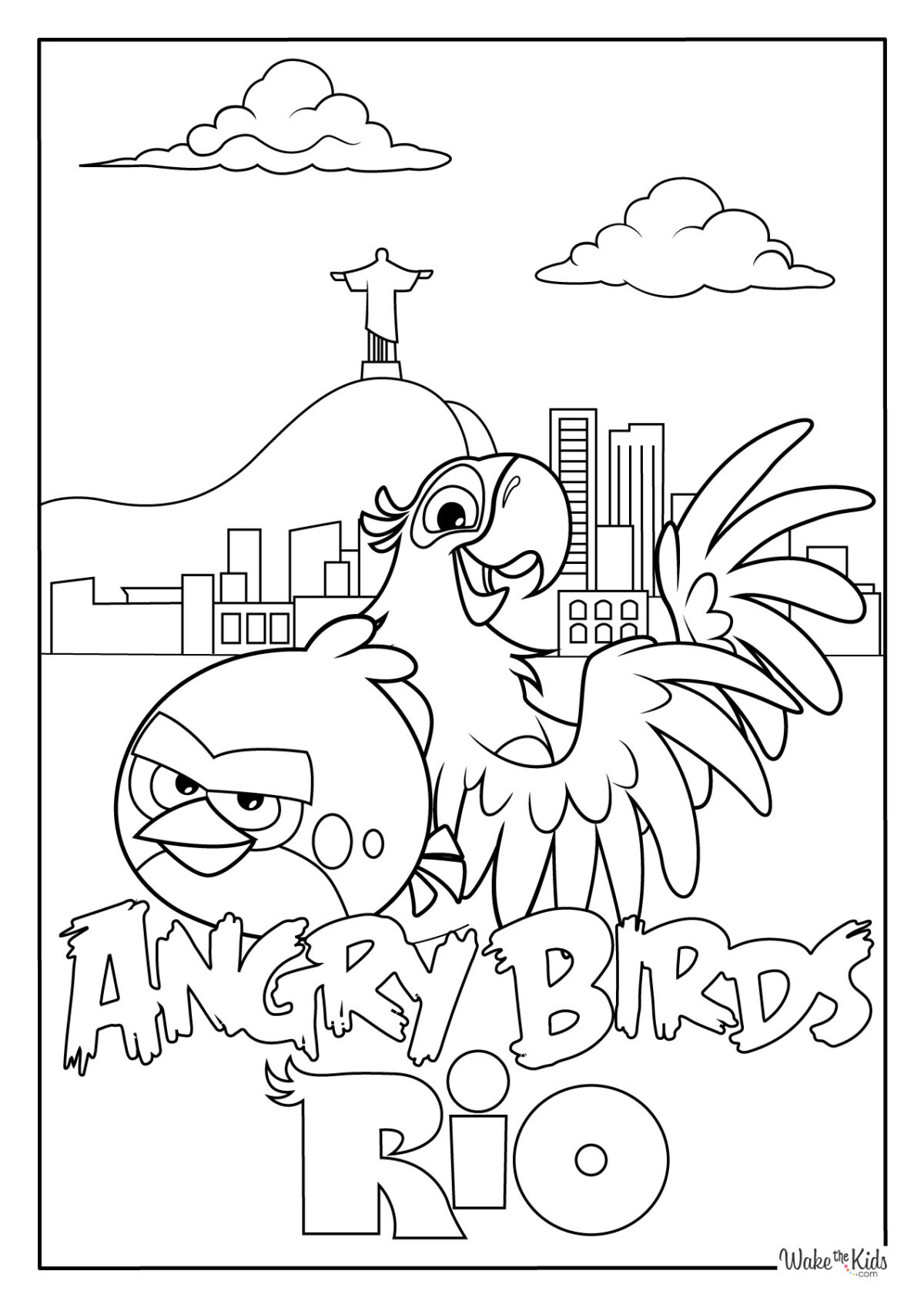 Angry Birds Coloring Pages (Free Printable PDFs) | WakeTheKids