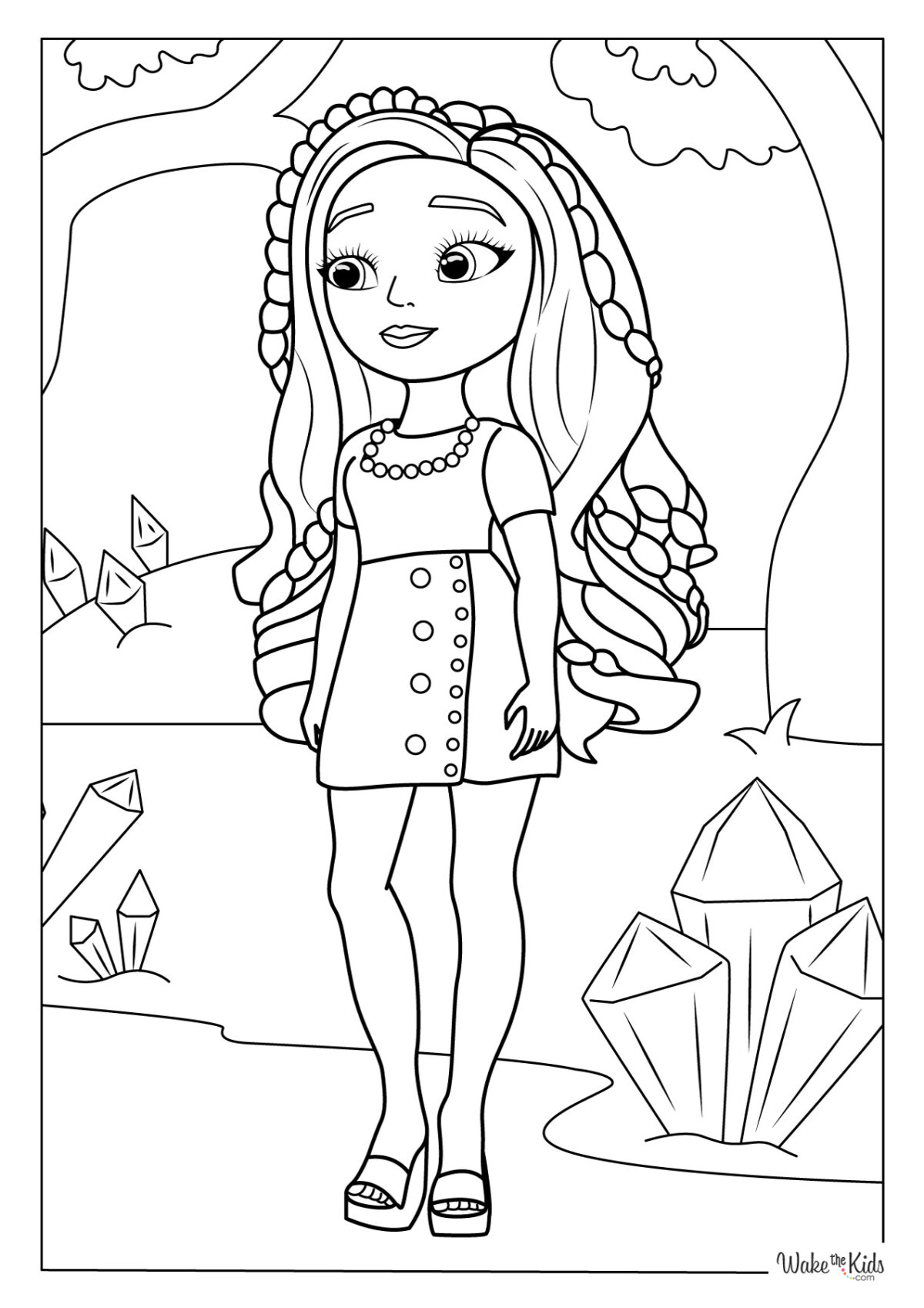 Rainbow High Coloring Pages Free - Bella Parker Rainbow High Coloring Page 1200x1698 