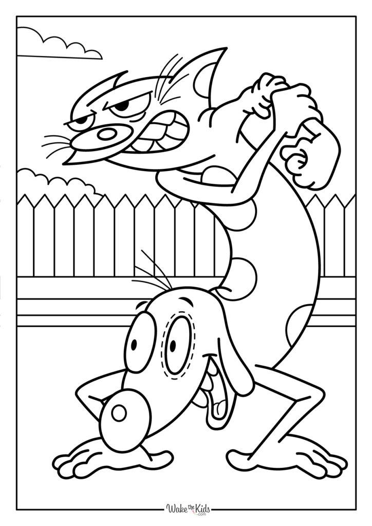 CatDog Coloring Pages