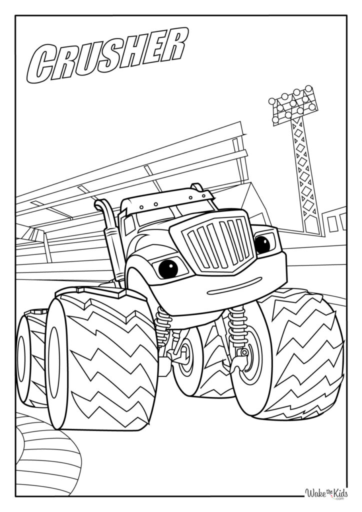 Blaze and the Monster Machines Coloring Pages (Free Printable PDFs