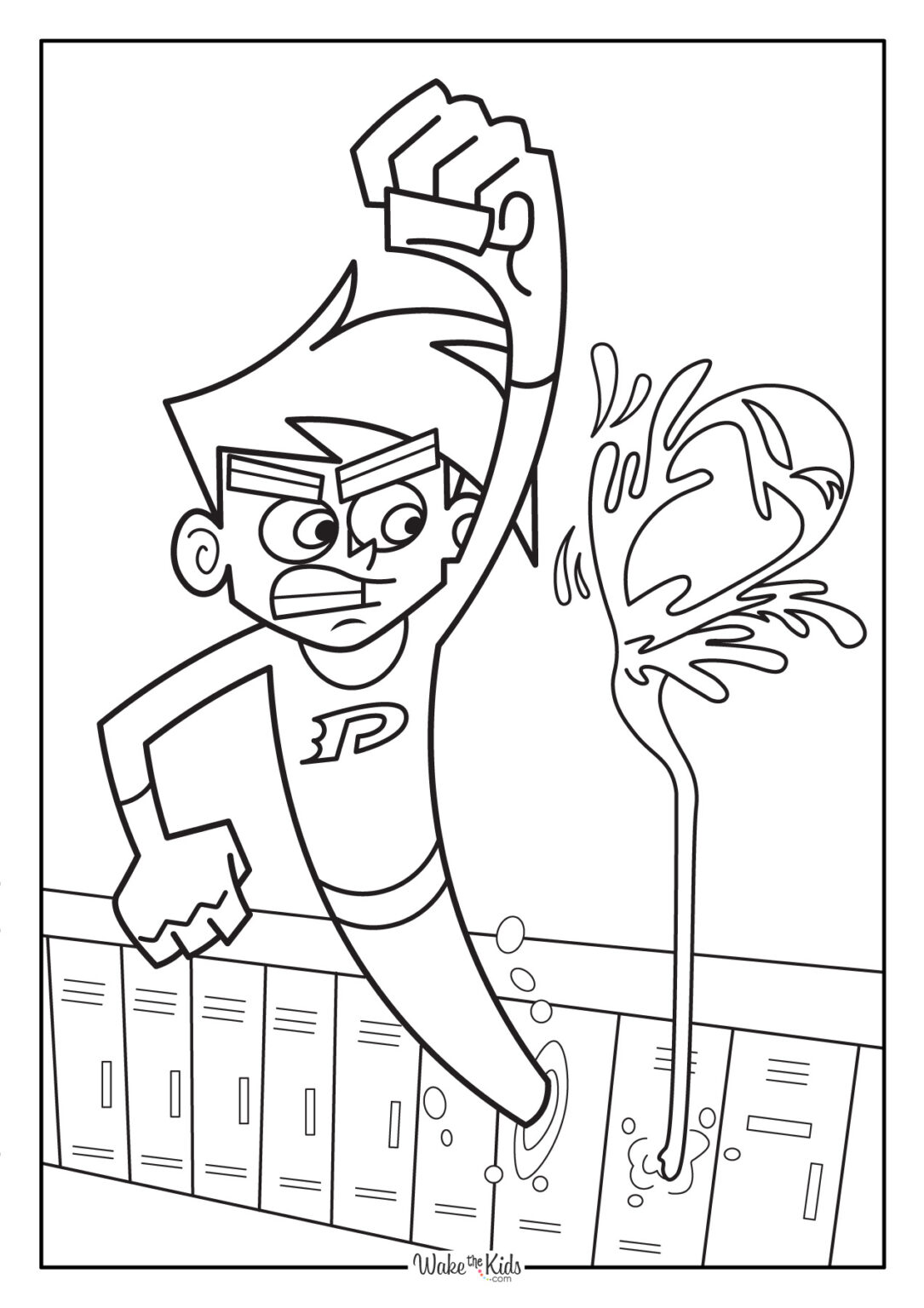 Danny phantom coloring pages free printable pdfs wakethekids