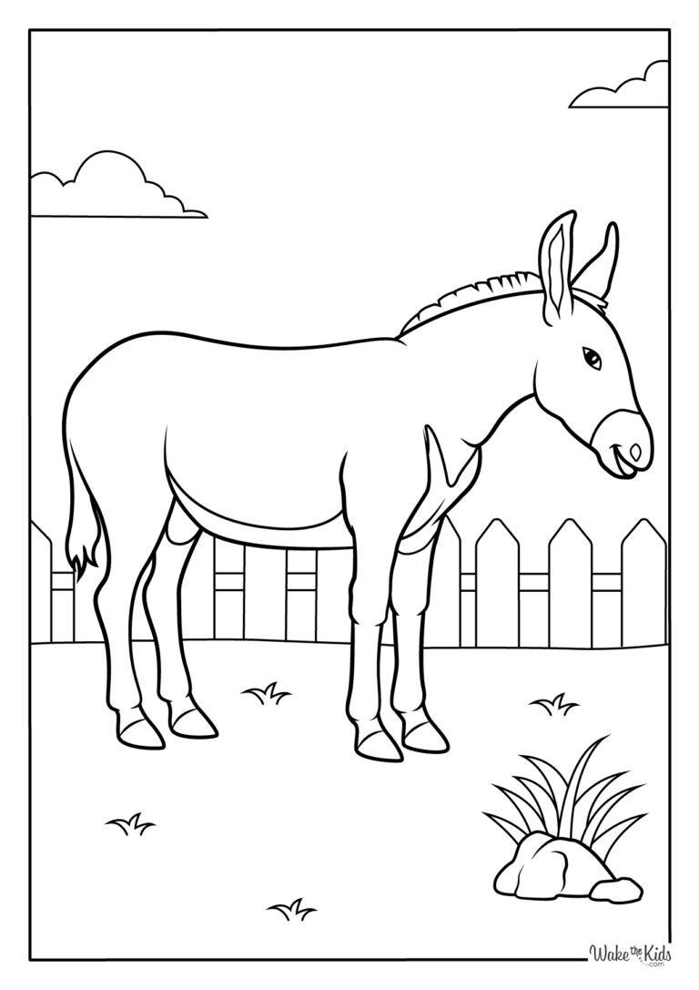 Donkey Coloring Pages