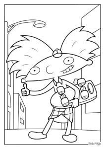 Hey Arnold Coloring Pages