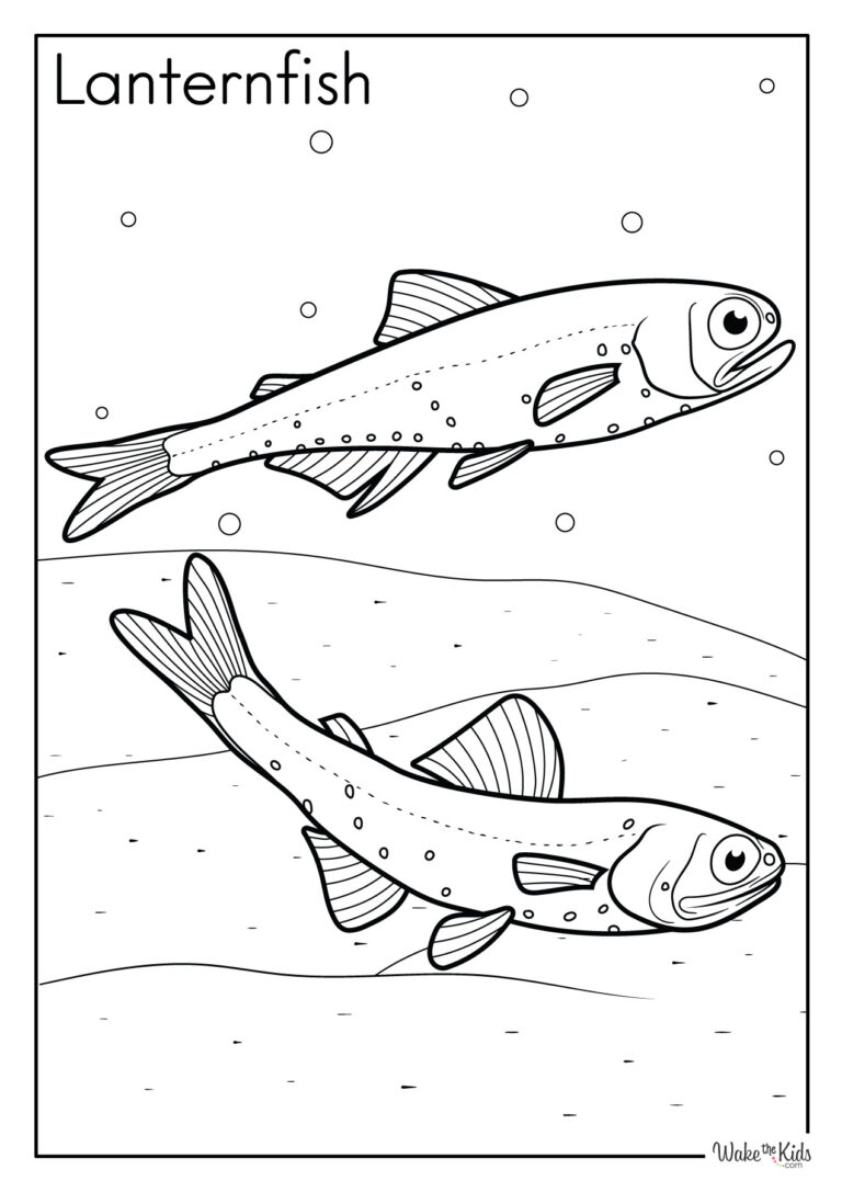 Lanternfish Coloring Pages