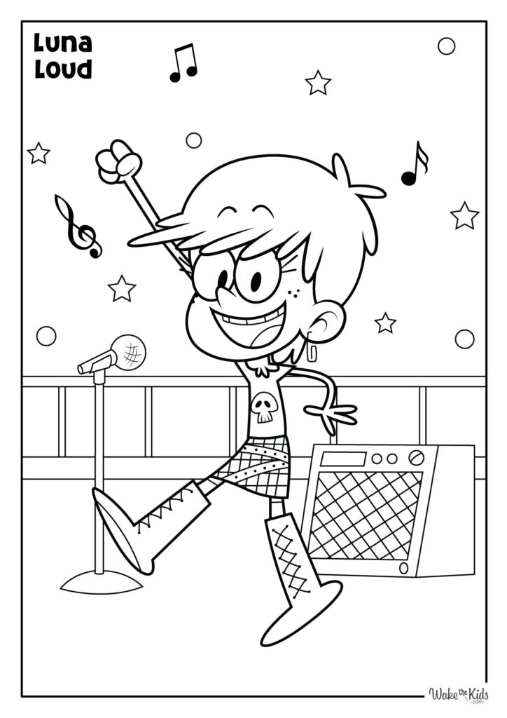 The Loud House Coloring Pages (Free Printable PDFs) | WakeTheKids