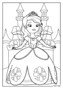 Sofia the First Coloring Pages