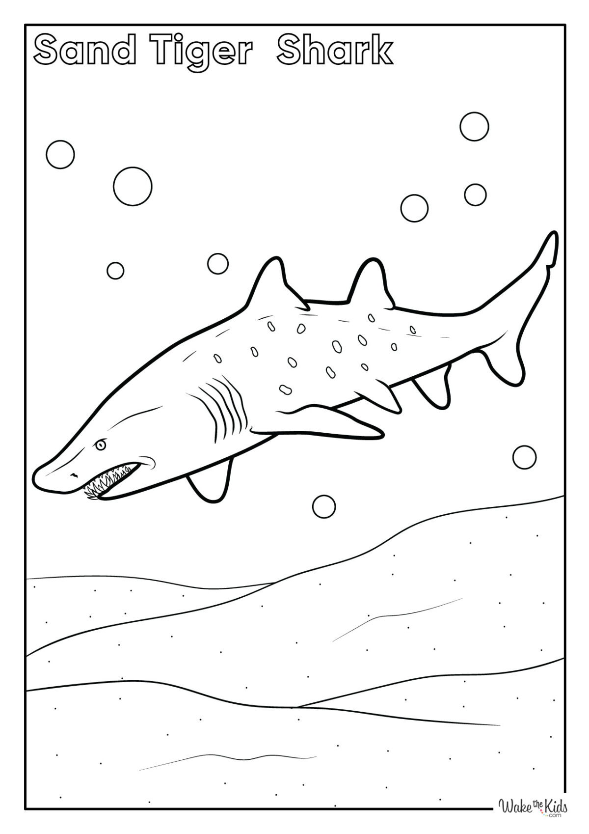 Shark Coloring Pages (Free Printable PDFs) | WakeTheKids