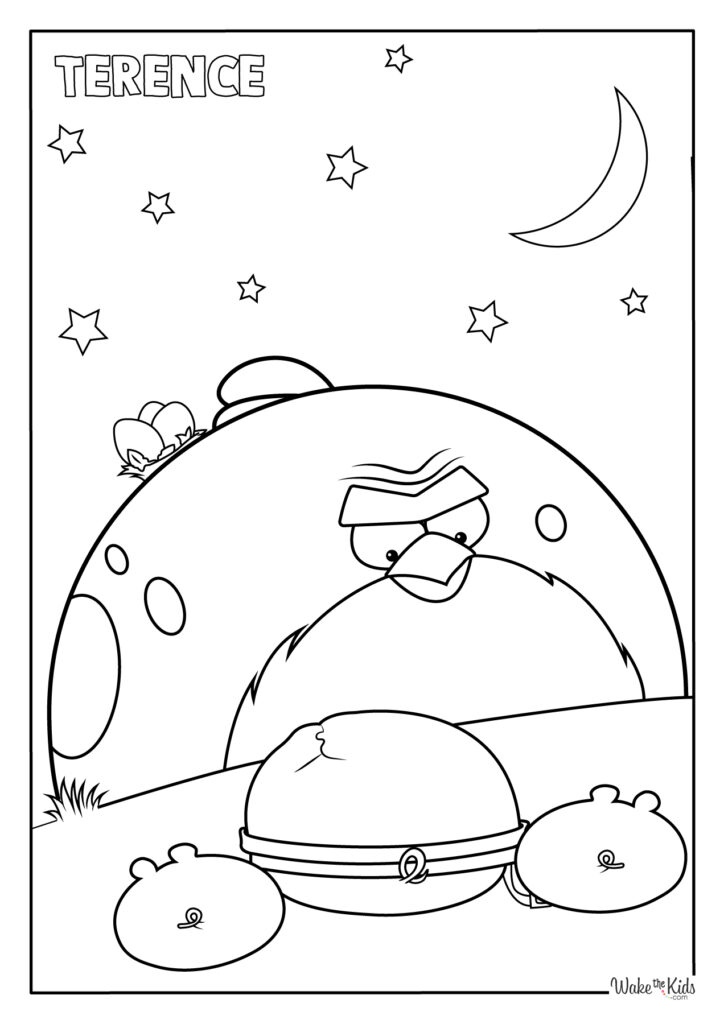 Angry birds coloring pages free printable pdfs wakethekids