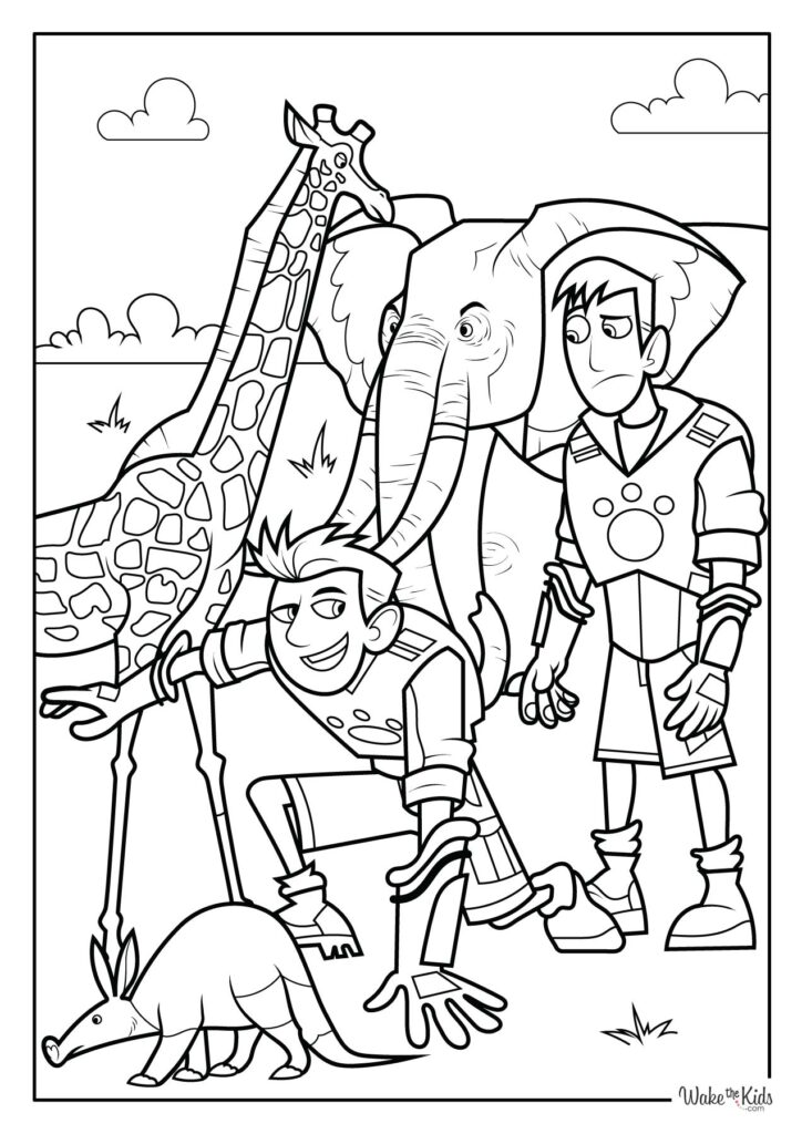 Wild Kratts Coloring Pages (Free Printable PDFs) | WakeTheKids
