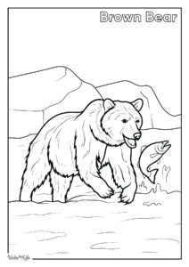 Brown Bear Coloring Pages