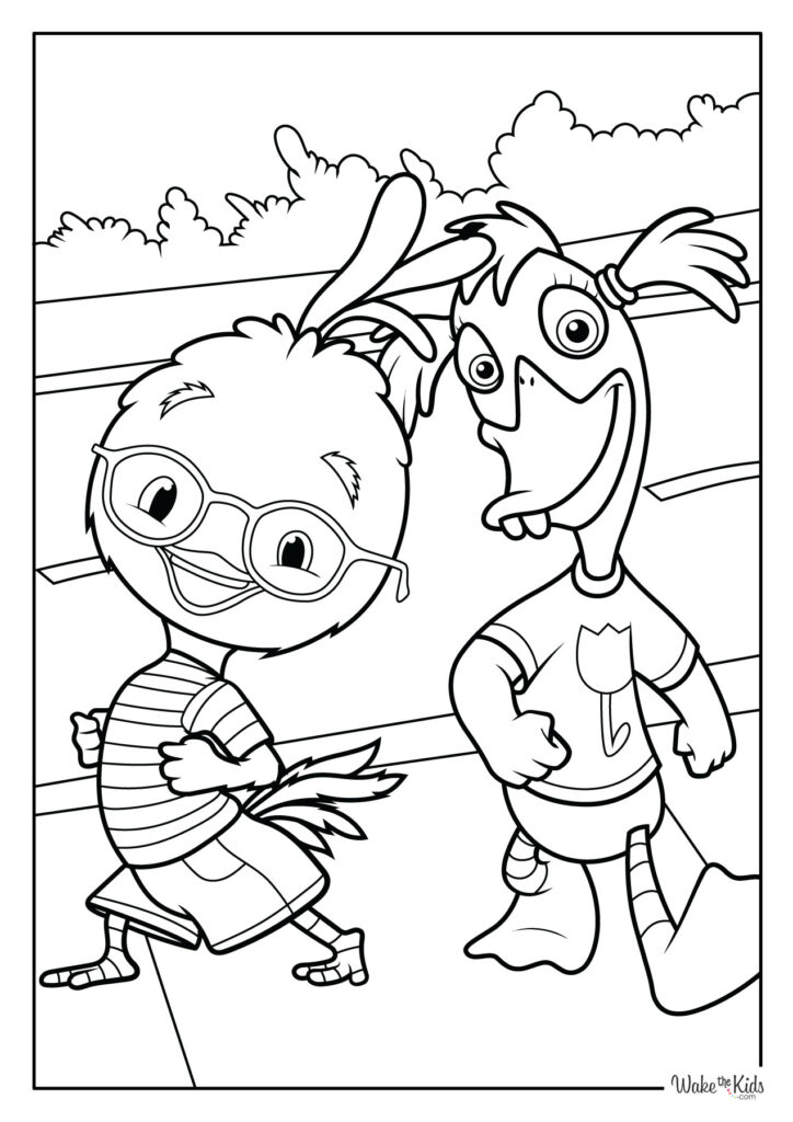 Chicken Little Coloring Pages