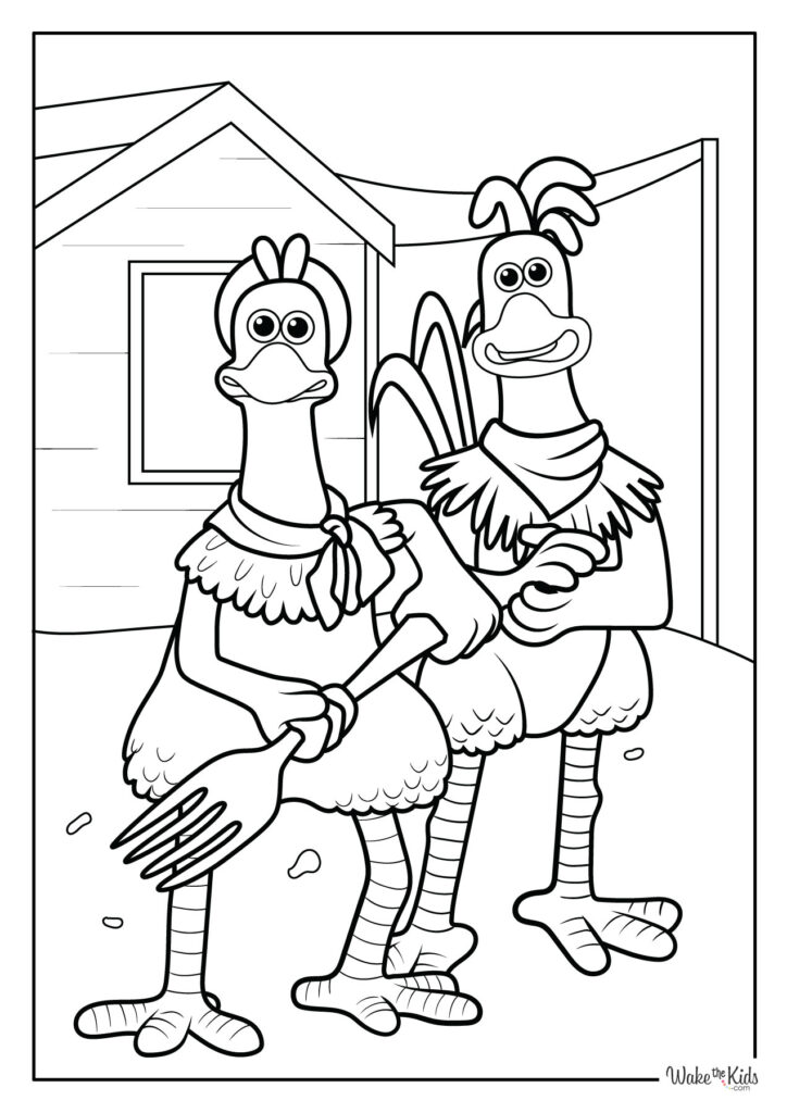 Chicken Run Coloring Pages