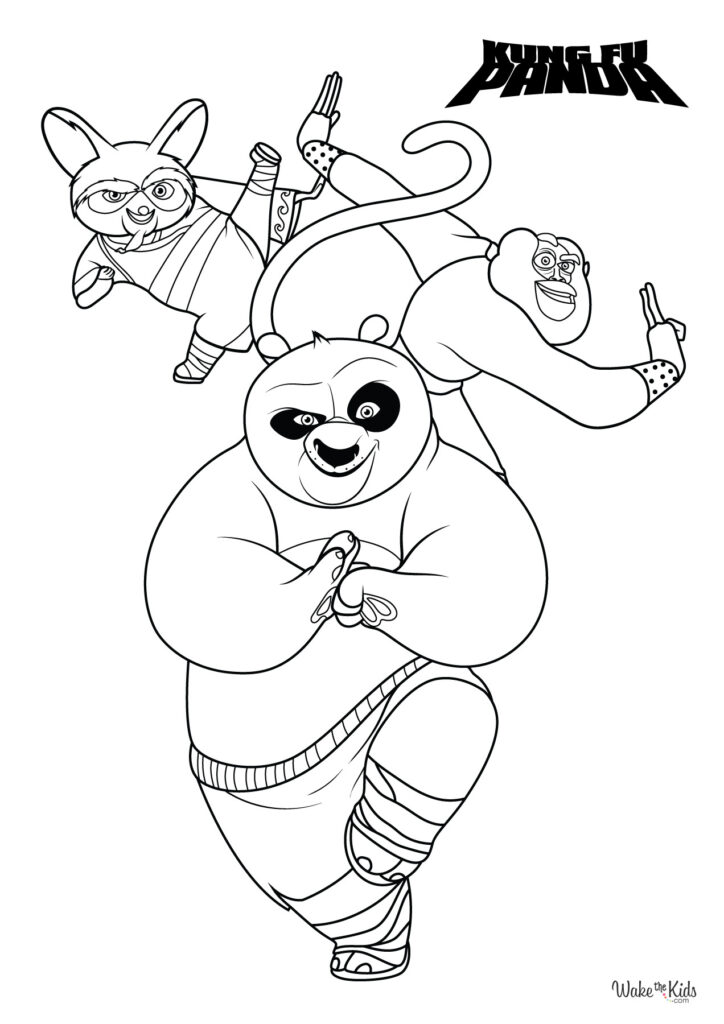 Kung Fu Panda Coloring Pages