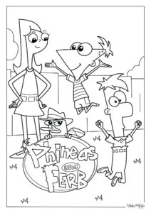 Phineas and Ferb Coloring Pages