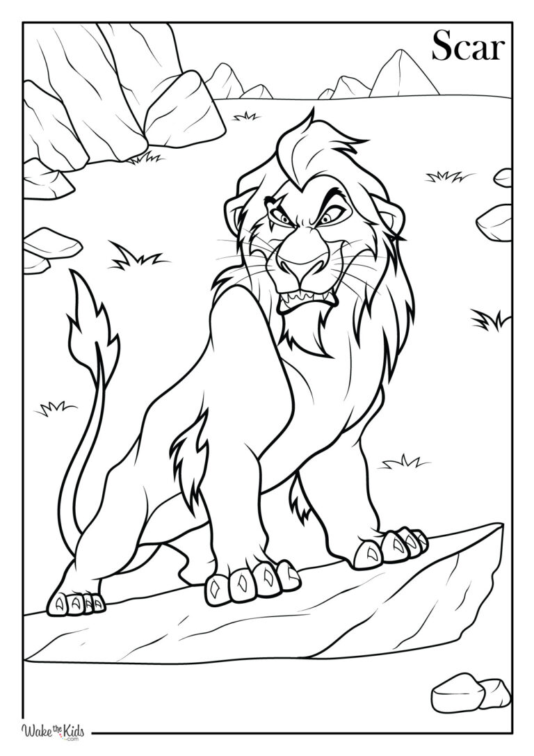 Lion King Coloring Pages (Free Printable PDFs) | WakeTheKids