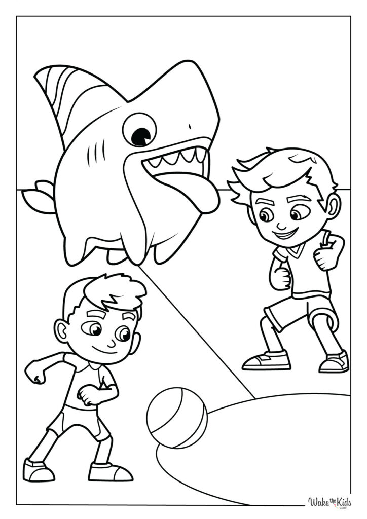 Sharkdog Coloring Pages