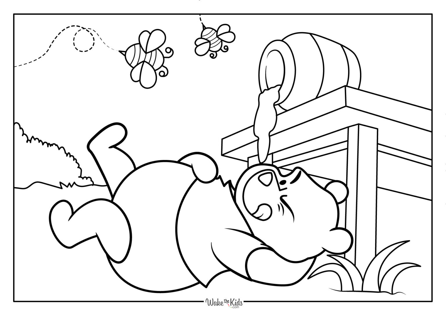 Winnie the Pooh Coloring Pages (Free Printable PDFs) | WakeTheKids