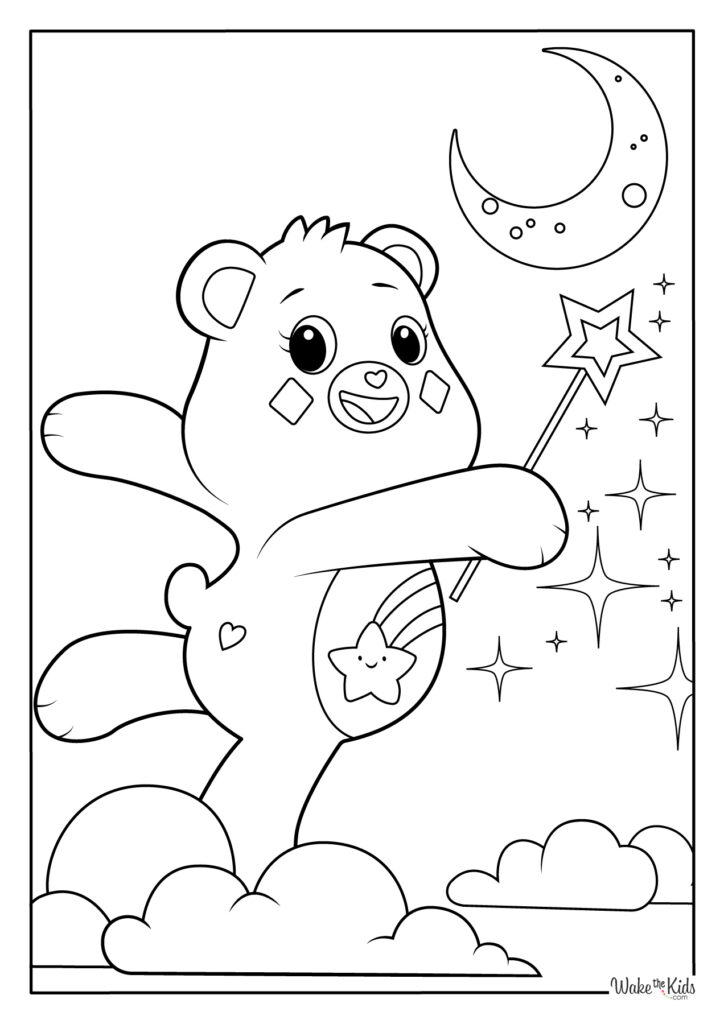 Care Bear Coloring Pages (Free Printable PDFs) | WakeTheKids