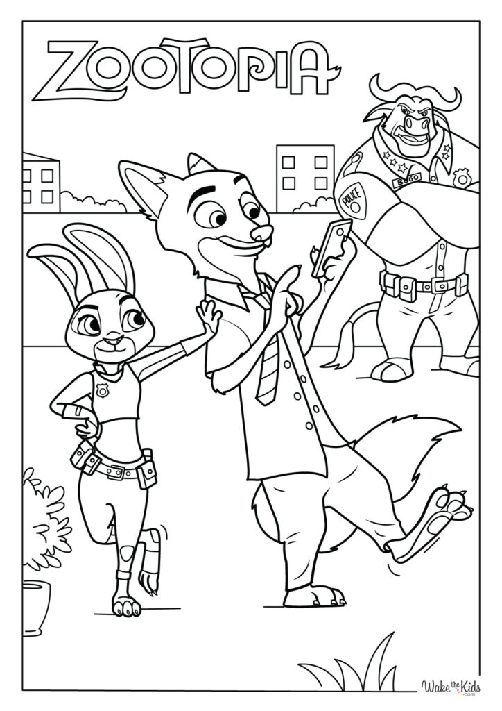 Zootopia Coloring Pages