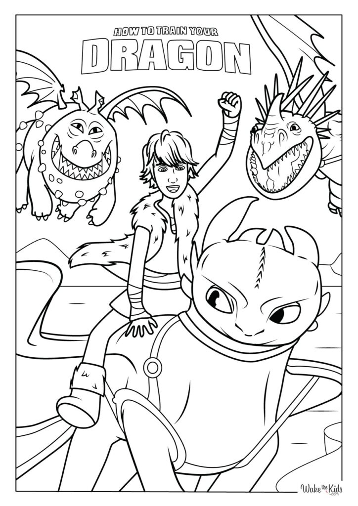 How to Train Your Dragon Coloring Pages