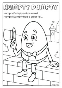 Humpty Dumpty Coloring Pages