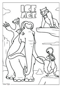 Ice Age Coloring Pages